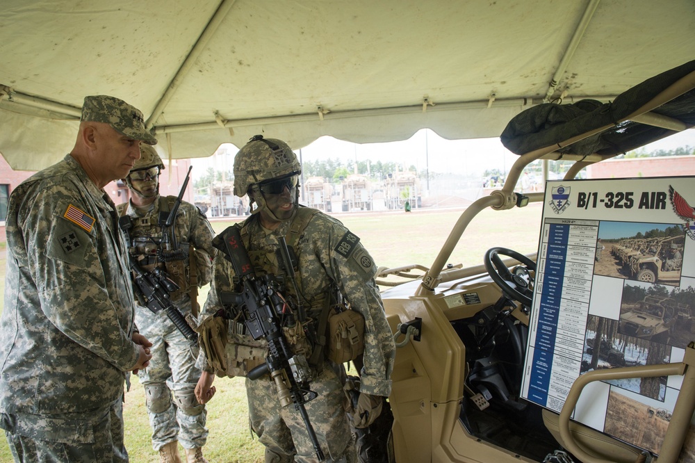 Chief of Staff visits with 82nd Airborne