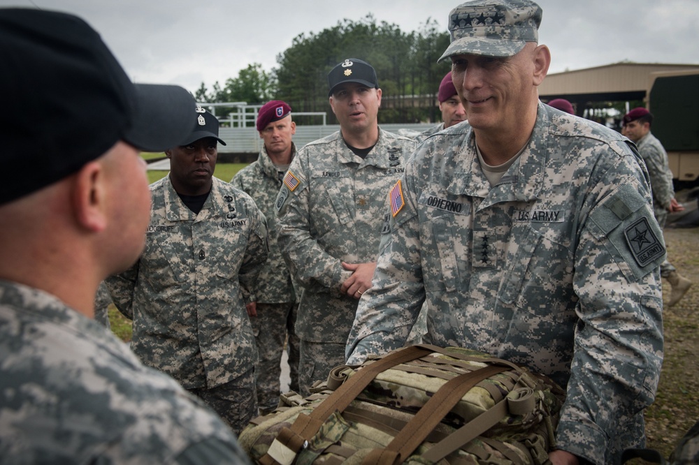 Chief of Staff visits with 82nd Airborne