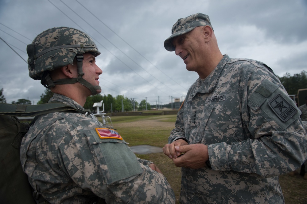 Chief of Staff visits with 82nd Airborne