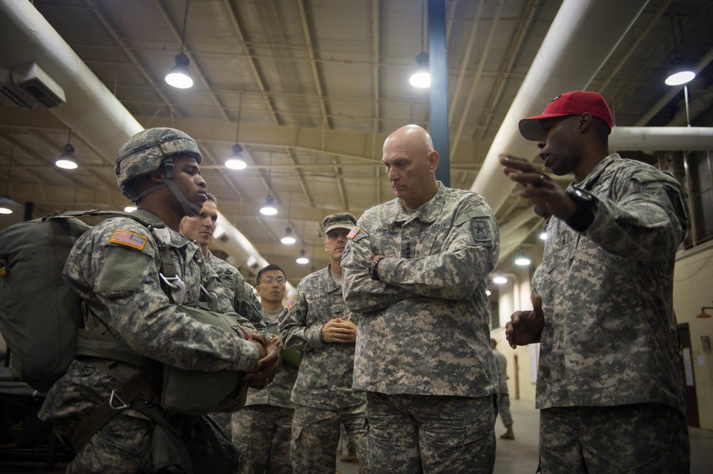 Chief of Staff visits with 82nd Airborne