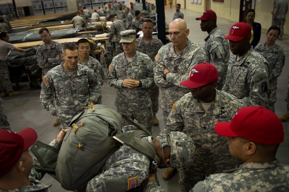 Chief of Staff visits with 82nd Airborne