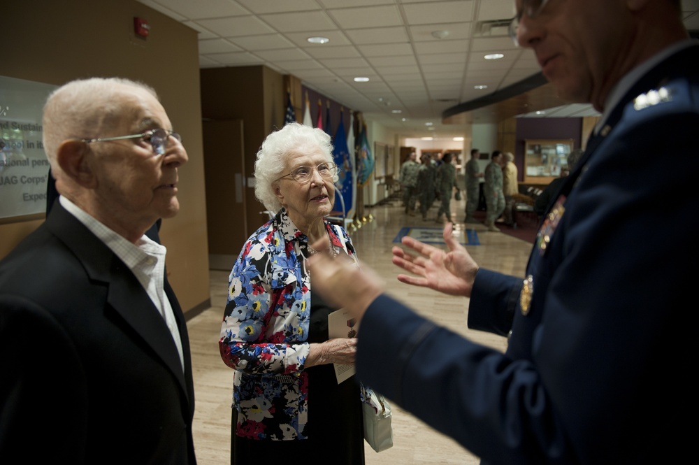 Air Medal presented to retired Maj. Louis Tornabene