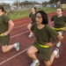 Marine recruits charge through PT session on Parris Island