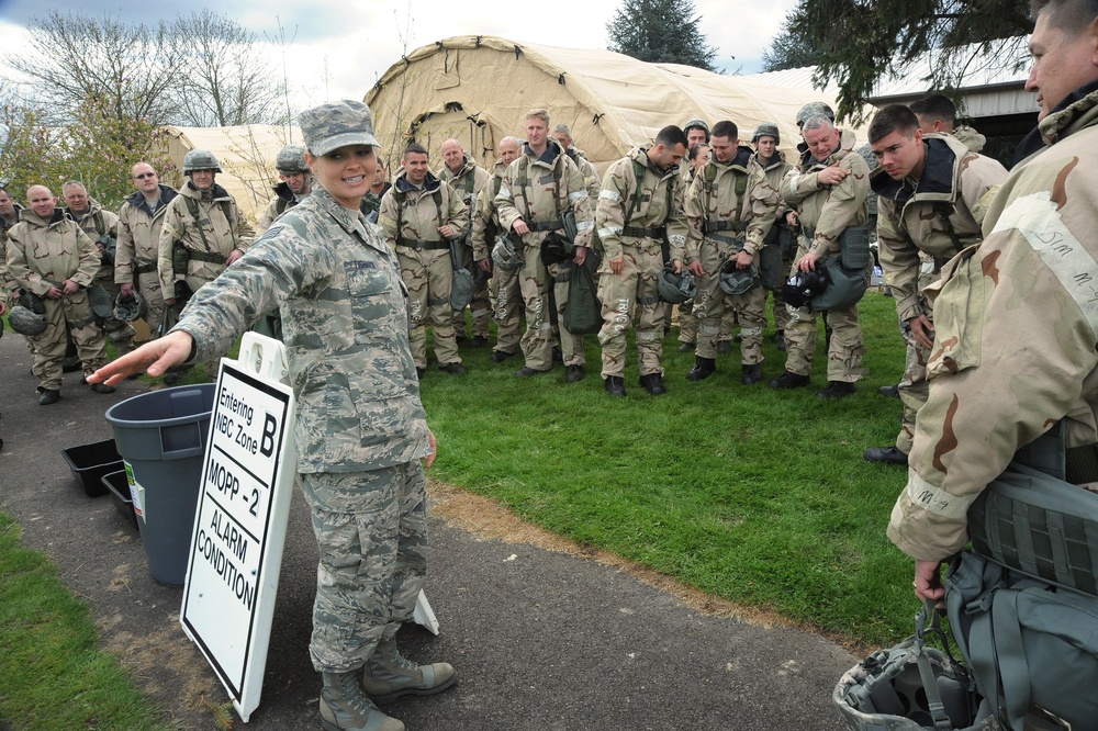 Oregon Air National Guard conducts expeditionary skills rodeo