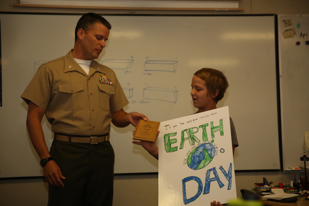 Children show artistry through Earth Day posters