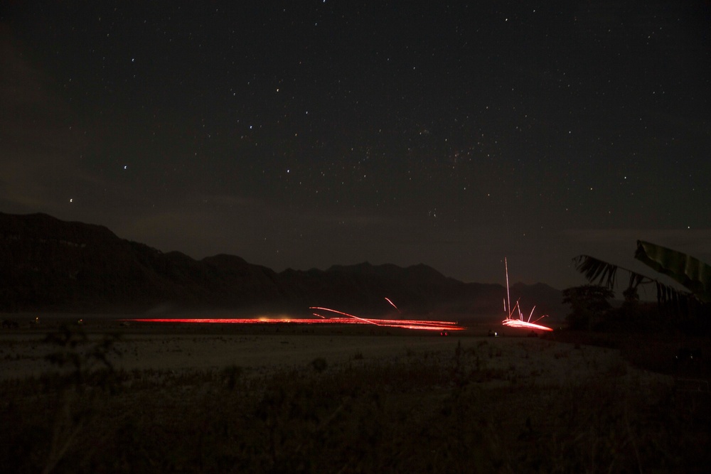 US, Philippine Marines light up the night sky