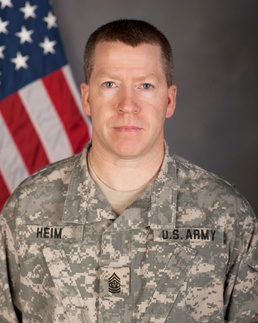 Heim to assume responsibility as state command sergeant major