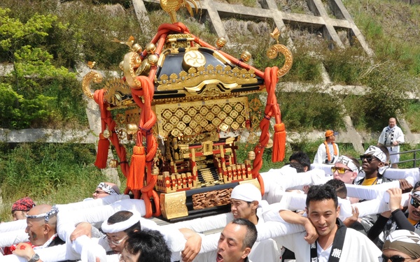 Misawa Sailors take part in Onagawa, Japan’s Mikoshi Festival