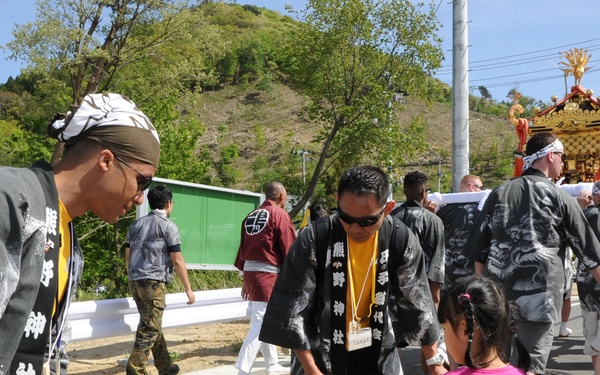 Misawa Sailors take part in Onagawa, Japan’s Mikoshi Festival
