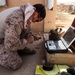 US Marines in Al Asad dispose of explosives