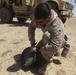 US Marines in Al Asad dispose of explosives