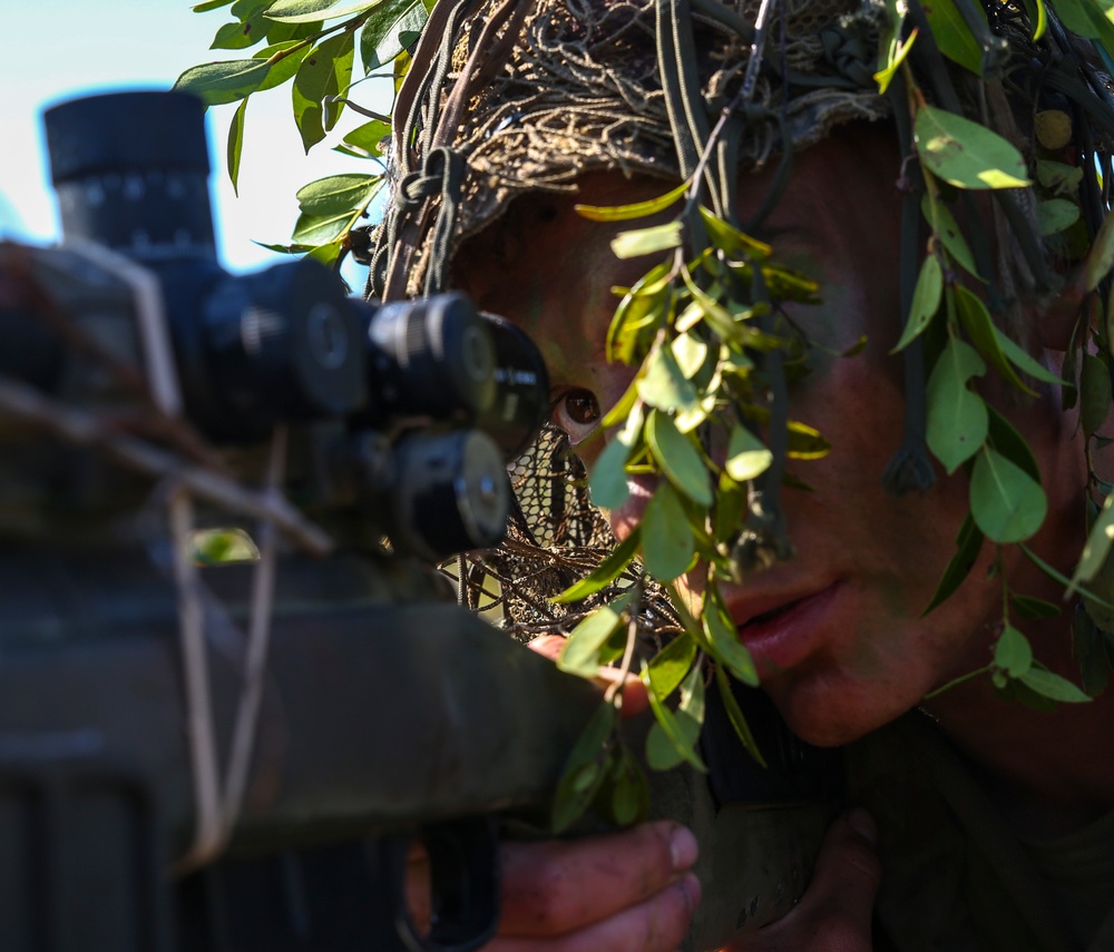 Candidates for Scout Sniper Platoon dig deep to complete two-week preparation course