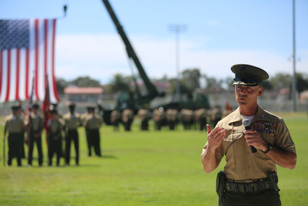 Change of Command Ceremony for Headquarters Regiment