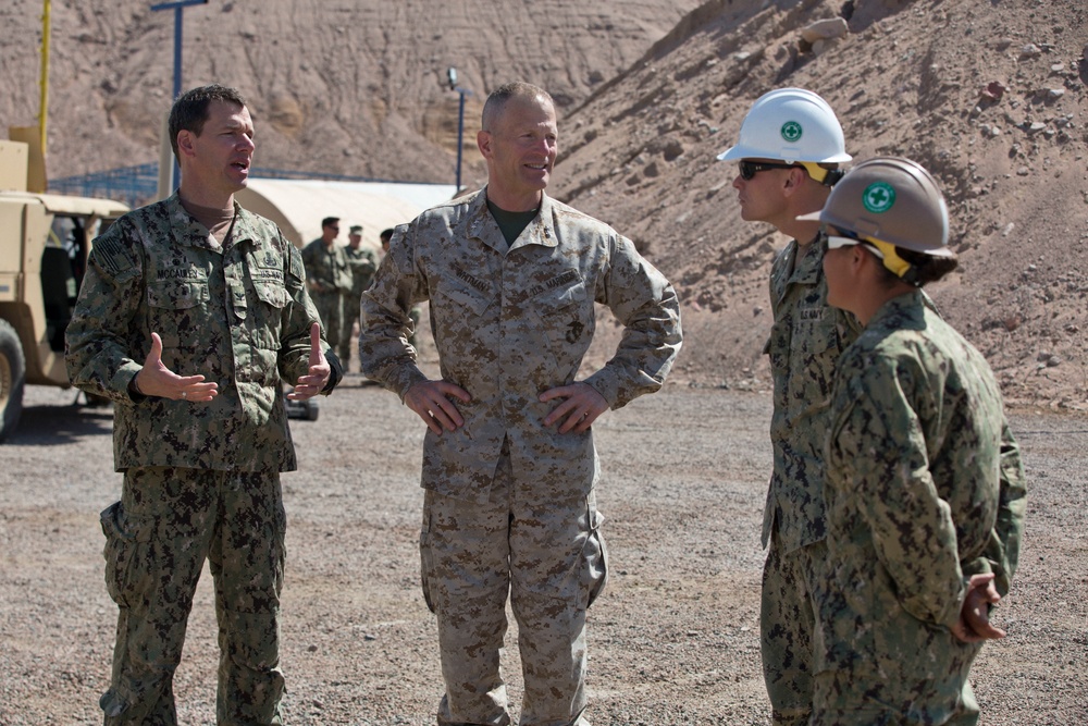 US Marine general visits Naval Base in Jordan