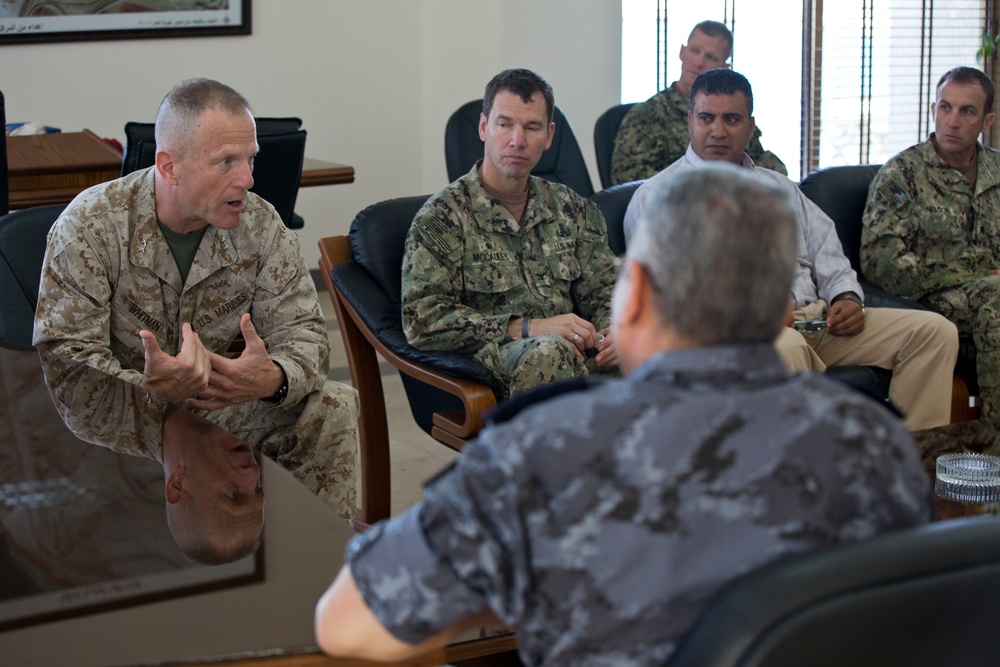 US Marine general visits Naval Base in Jordan