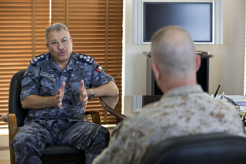 US Marine general visits Naval Base in Jordan