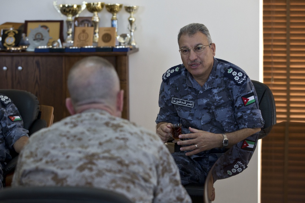 US Marine general visits Naval Base in Jordan