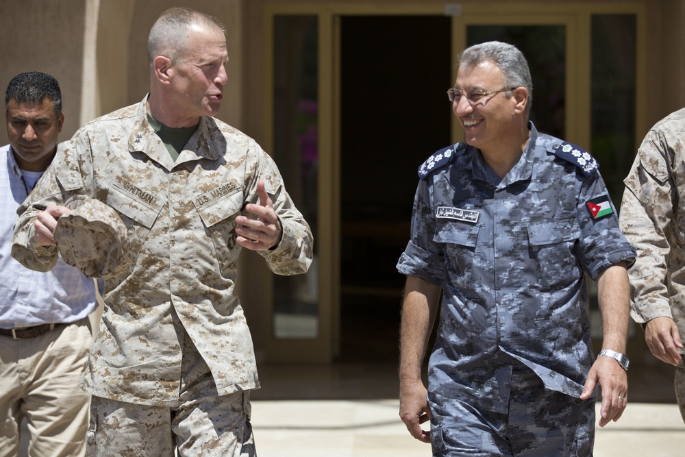 US Marine general visits Naval Base in Jordan