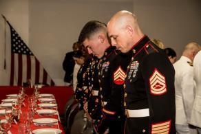 DPC/RSU-East Marines participate in traditional mess night aboard U.S.S. North Carolina