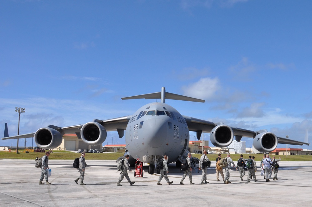 36th Contingency Response Group departs Guam to support operations in Nepal