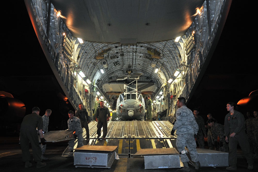 36th Contingency Response Group arrives, unloads in Nepal