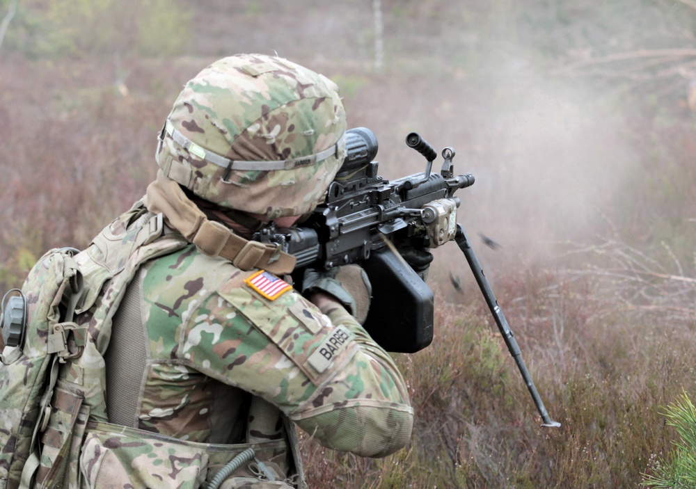 When the smoke clears: Team Eagle conducts platoon live-fire
