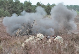 When the smoke clears: Team Eagle conducts platoon live-fire
