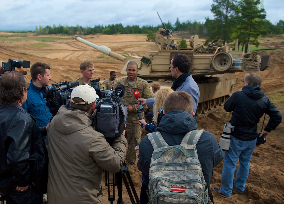 Media engagement: Tank shoot