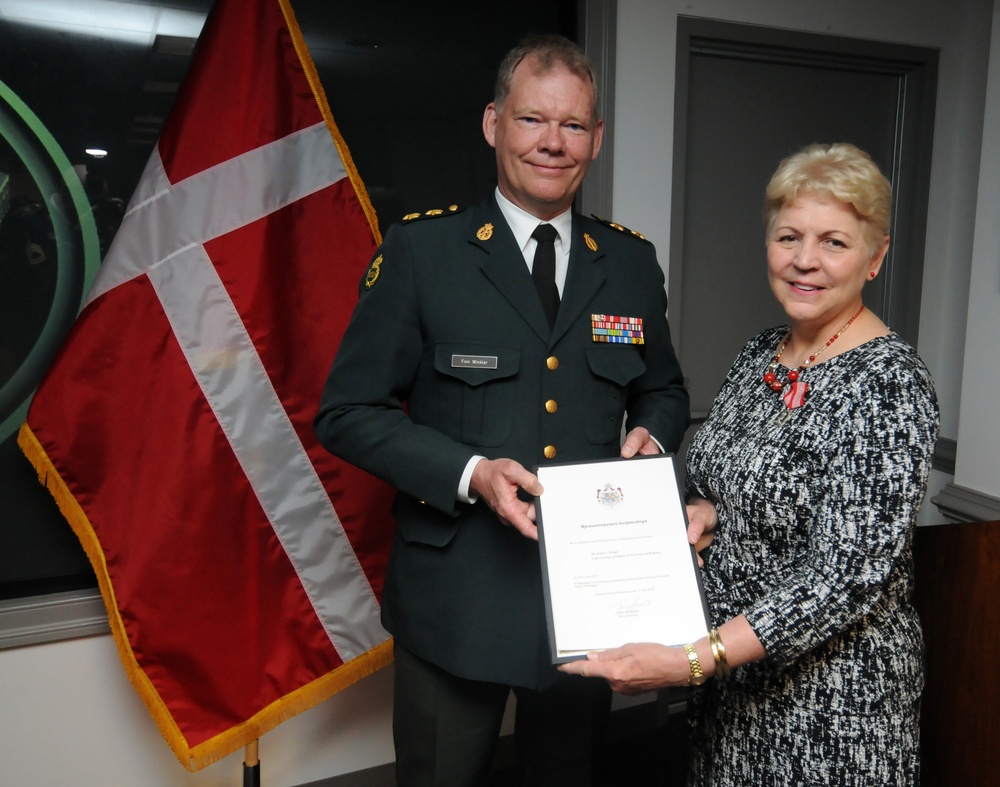 Danish Home Guard Meritorious Service Medal presentation