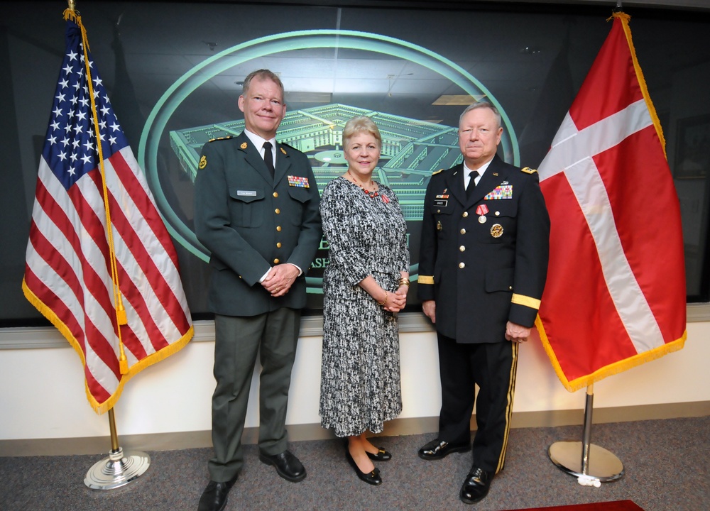 Danish Home Guard Meritorious Service Medal presentation