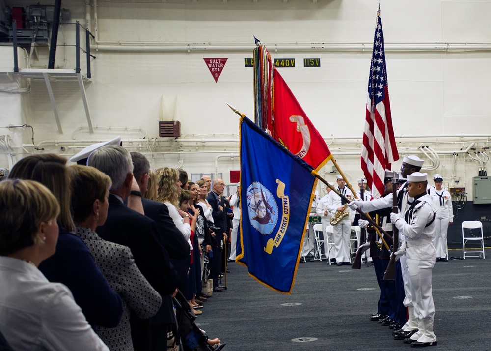 USS America change of command