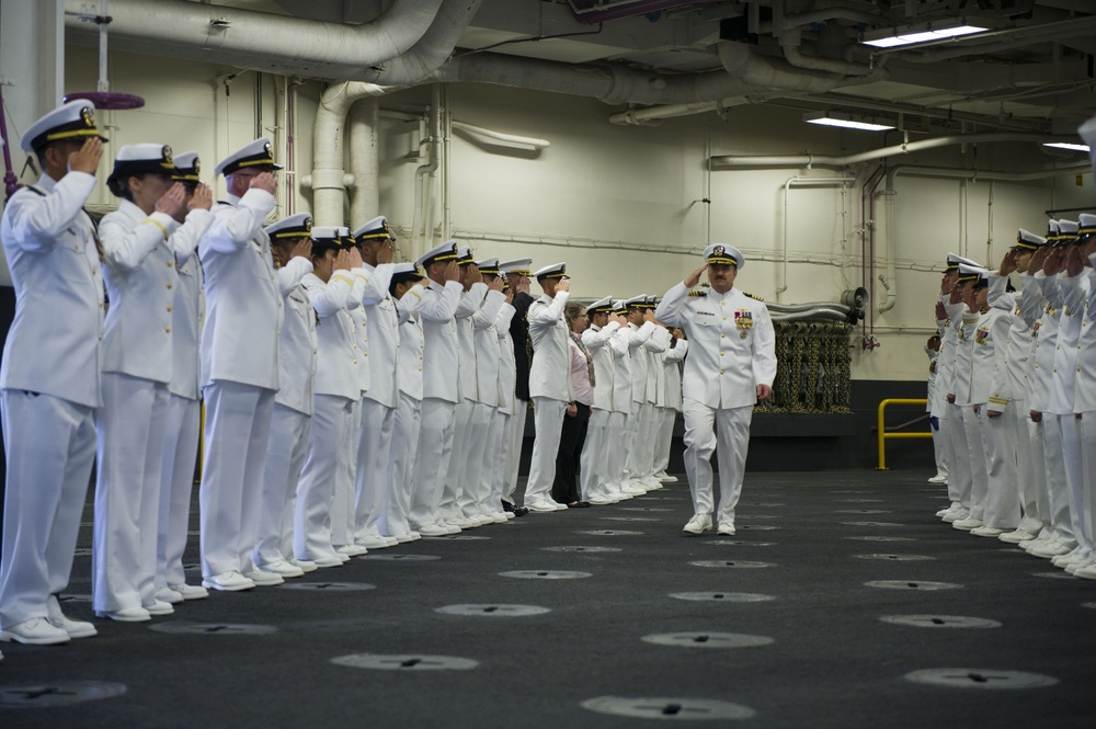 USS America change of command