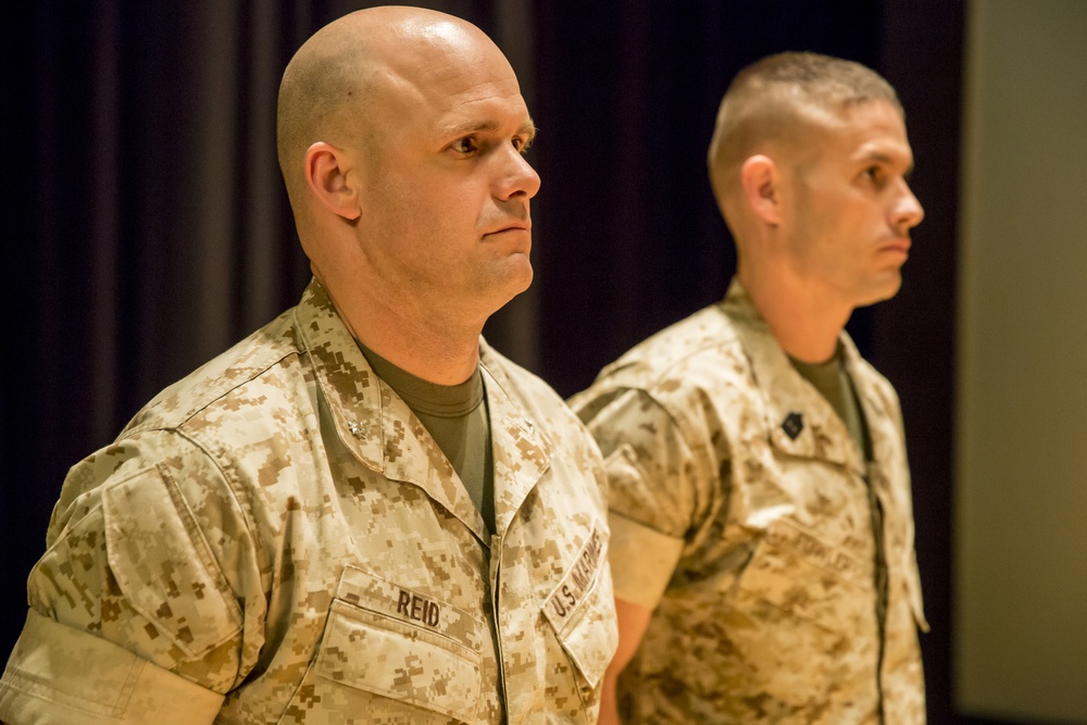 1st Bn., 2nd Marines honor brothers with Purple Heart ceremony