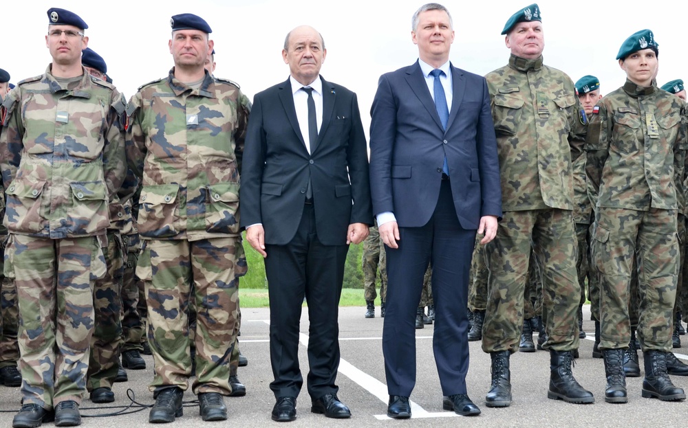 French Minister of Defense visits Camp Konotop, Poland