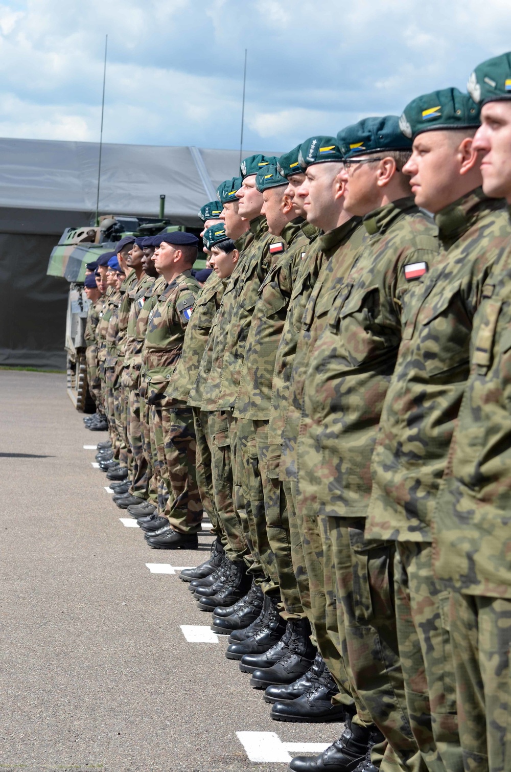 French Minister of Defense visits Camp Konotop, Poland