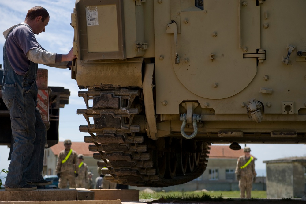 Rail head operations, Exercise Noble Partner