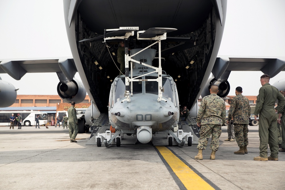 Marines continue to bring aid to the country of Nepal