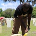 Marines, community volunteers at Beaufort Memorial Cemetery