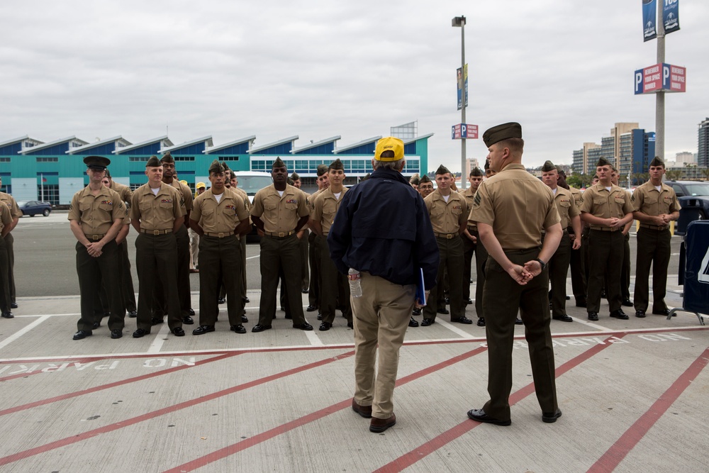 Marines connect with heritage aboard USS Midway