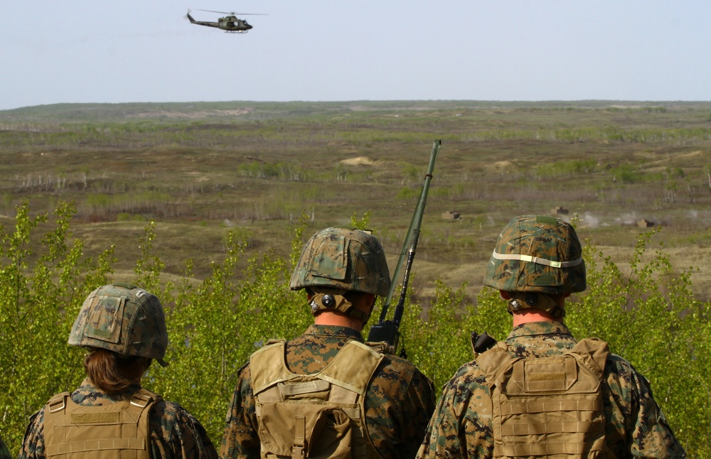 1st ANGLICO, Canadian Armed Forces call down lightning from the sky