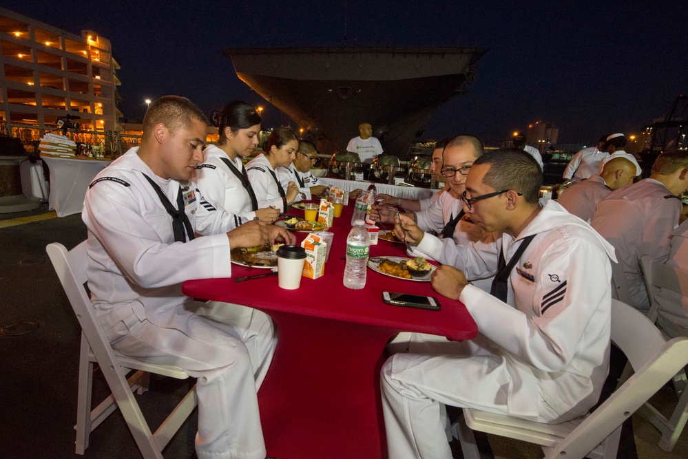 'Mr. Food Test Kitchen' films a show aboard USS Cole