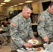 Army Reserve soldiers sample Asian dishes during a unit ethnic observance