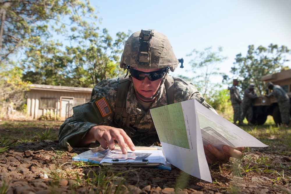 USARNG soldiers compete during Region VII Best Warrior Competition
