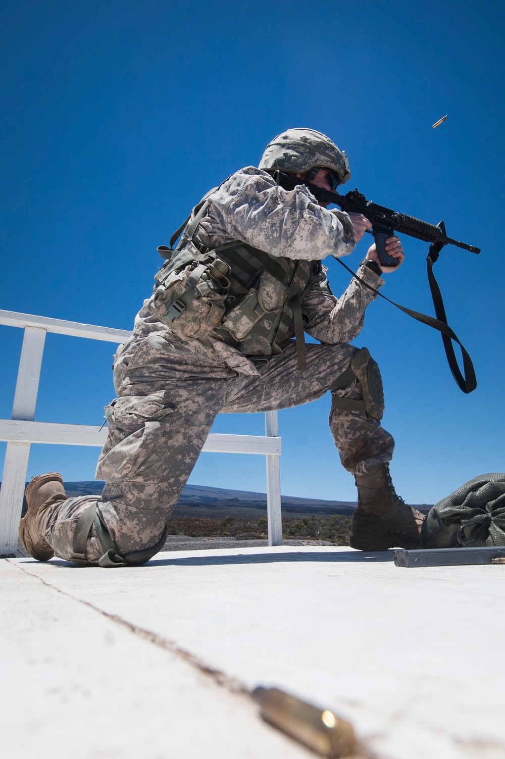 USARNG soldiers compete during Region VII Best Warrior Competition