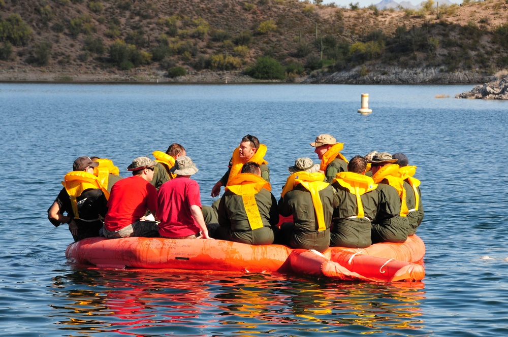 Arizona’s tanker aircrews test water survival skills