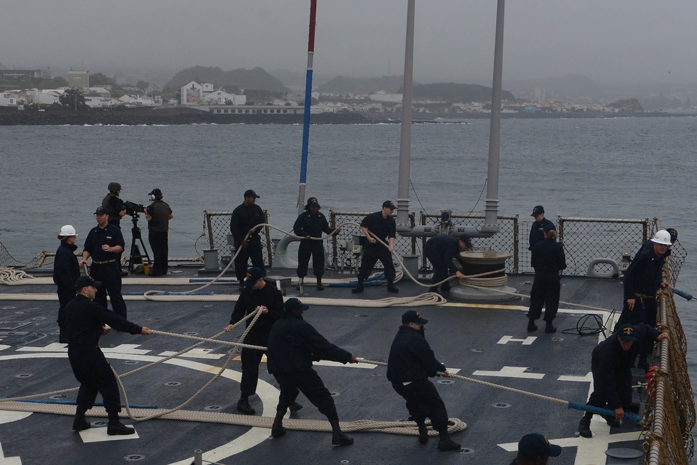 USS McFaul visits Ponta Delgada, Portugal