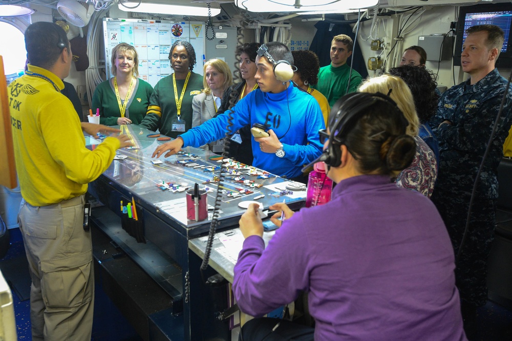 USS John C. Stennis distinguished visitors tour