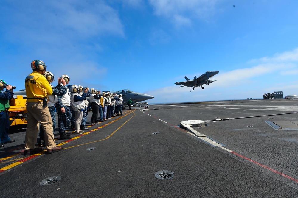 USS John C. Stennis distinguished visitors tour