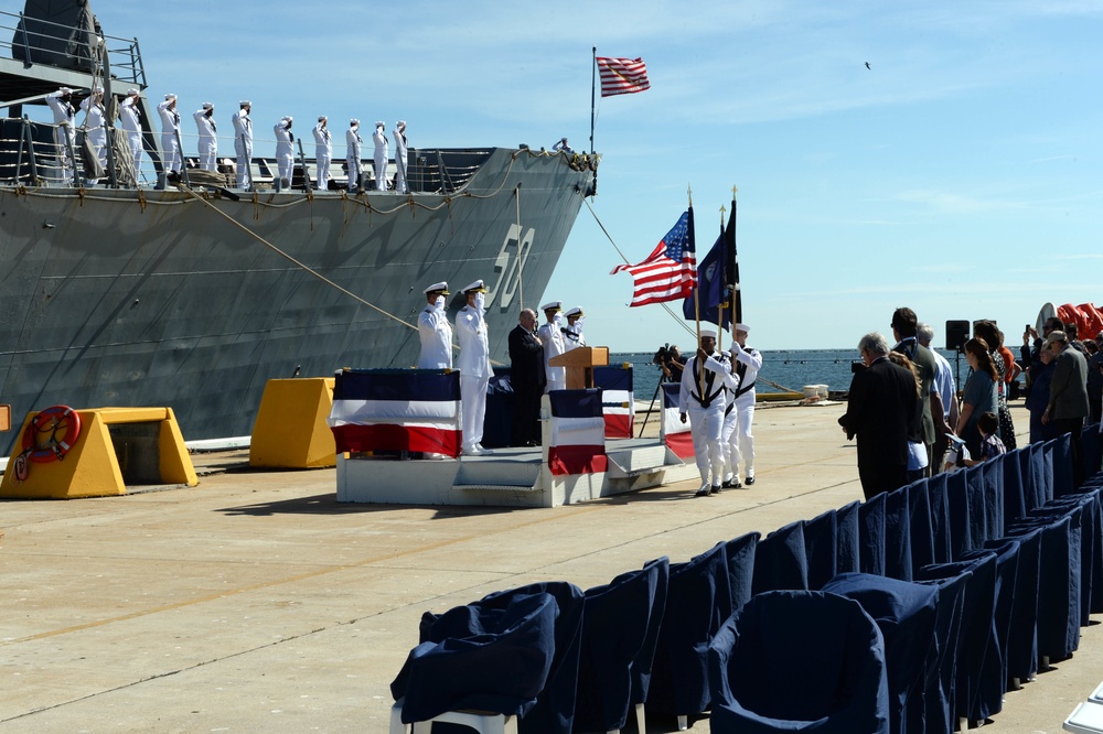 USS Taylor decommissioning ceremony