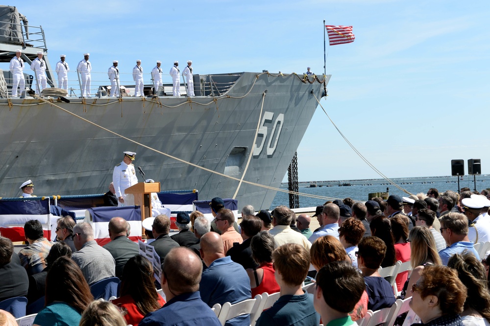 USS Taylor decommissioning ceremony